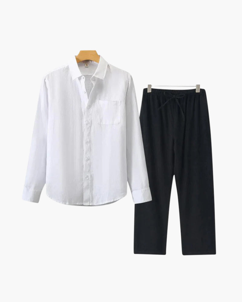 Additional view 15 of Men's Linen Linen Set in the colour shown — Ardovena Menorca