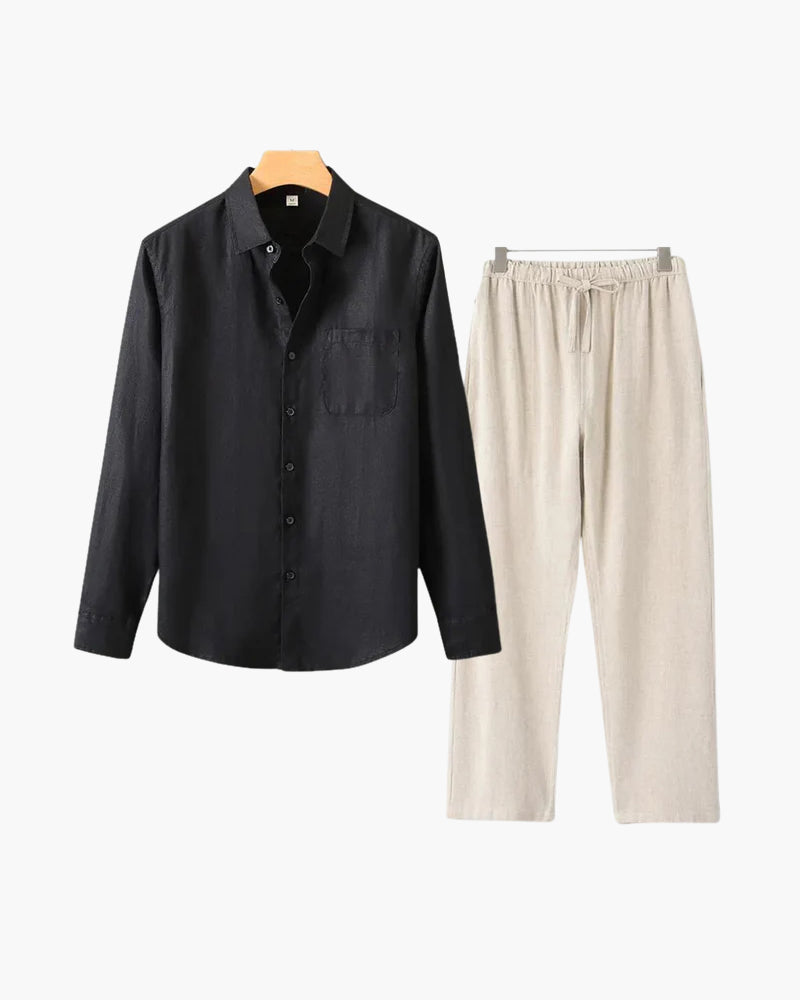 Additional view 19 of Men's Linen Linen Set in the colour shown — Ardovena Menorca