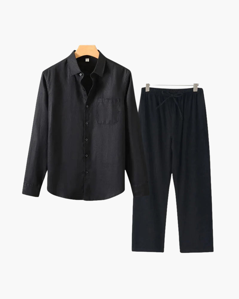 Additional view 20 of Men's Linen Linen Set in the colour shown — Ardovena Menorca