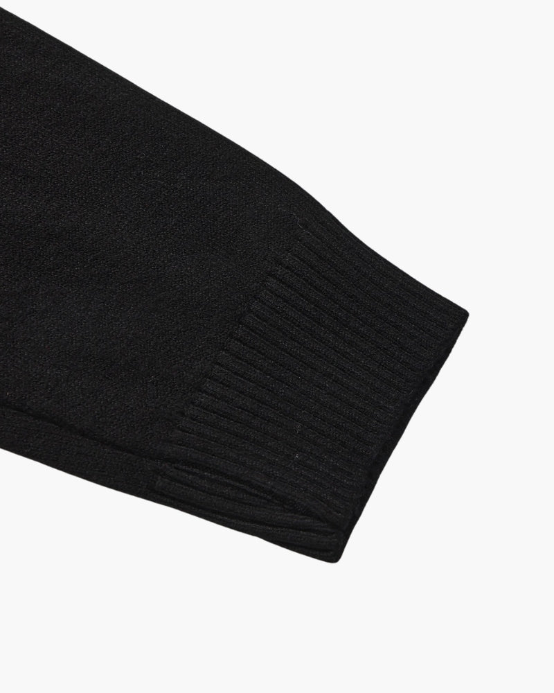 Additional view 05 of Men's Knit Ribbed Mock-Neck Sweater in an available colour — Ardovena Menorca