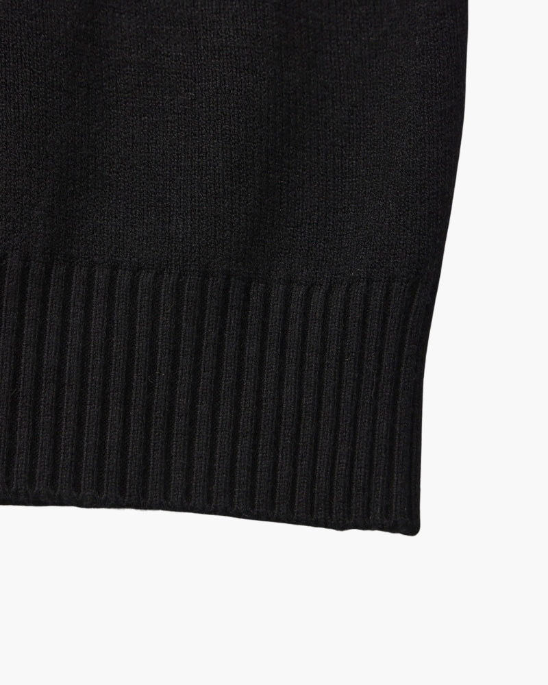 Additional view 06 of Men's Knit Ribbed Mock-Neck Sweater in an available colour — Ardovena Menorca