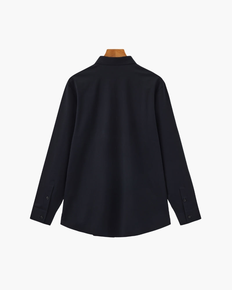 Back view of Men's Cotton Cotton Flex Shirt in an available colour — Ardovena Otranto