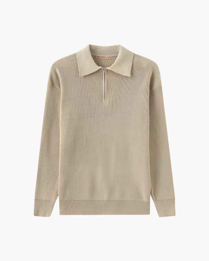Additional view 06 of Men's Knit Half-zip Sweater in an available colour — Ardovena Otranto