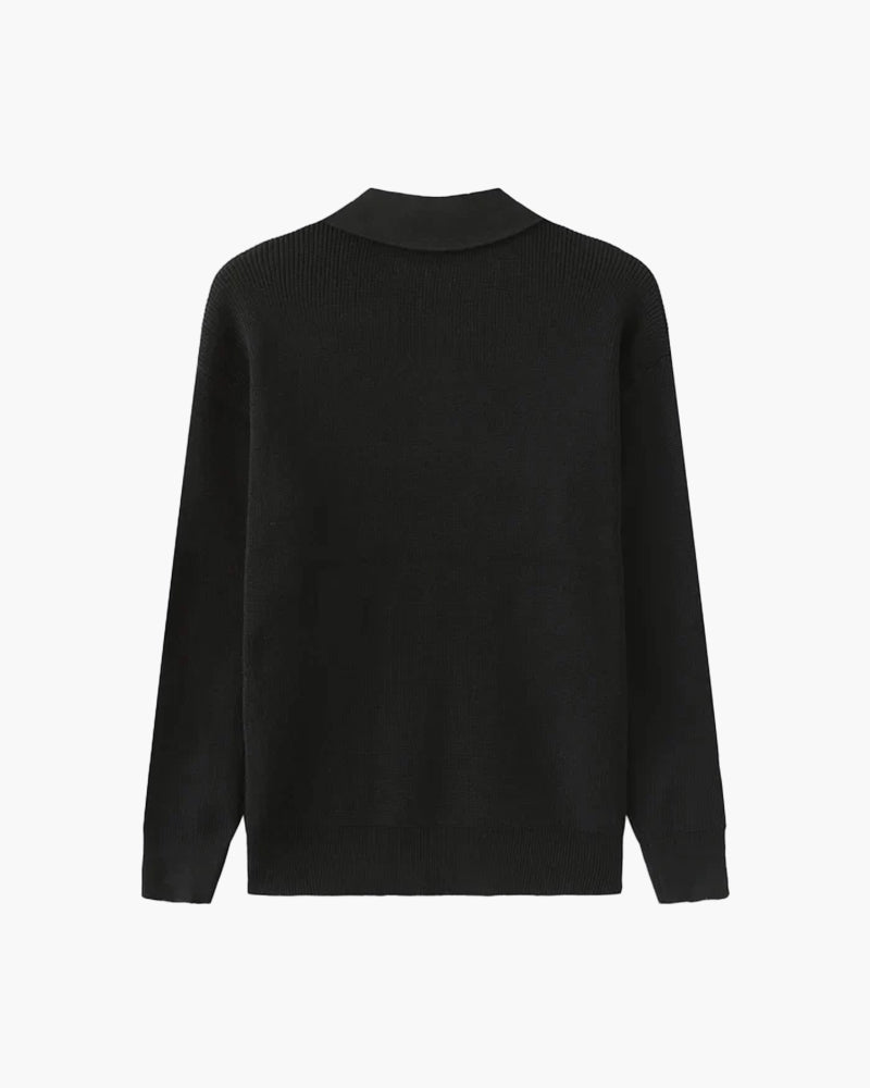 Additional view 10 of Men's Knit Half-zip Sweater in an available colour — Ardovena Otranto