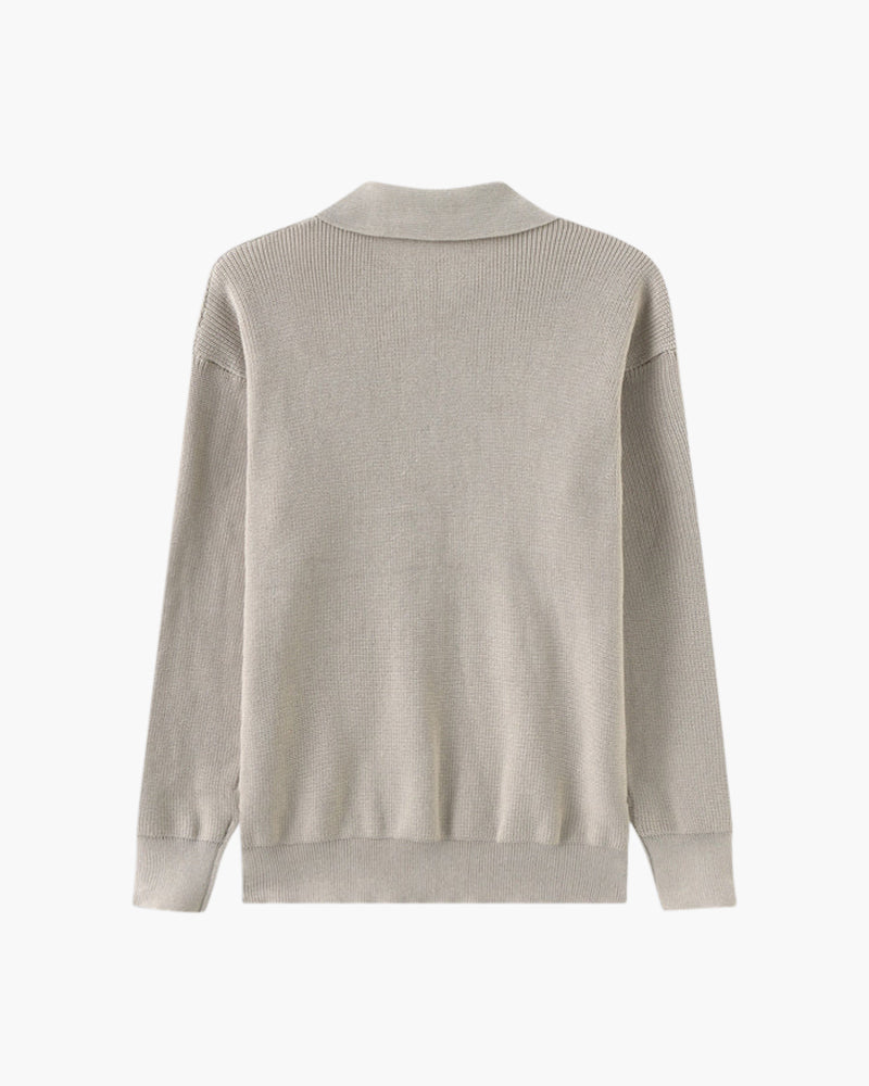 Additional view 11 of Men's Knit Half-zip Sweater in an available colour — Ardovena Otranto