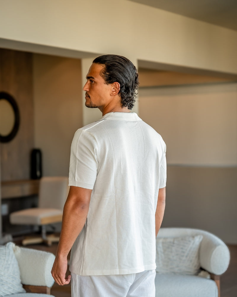 Additional view 04 of Men's Knit Polo Knit in the colour shown — Ardovena Otranto