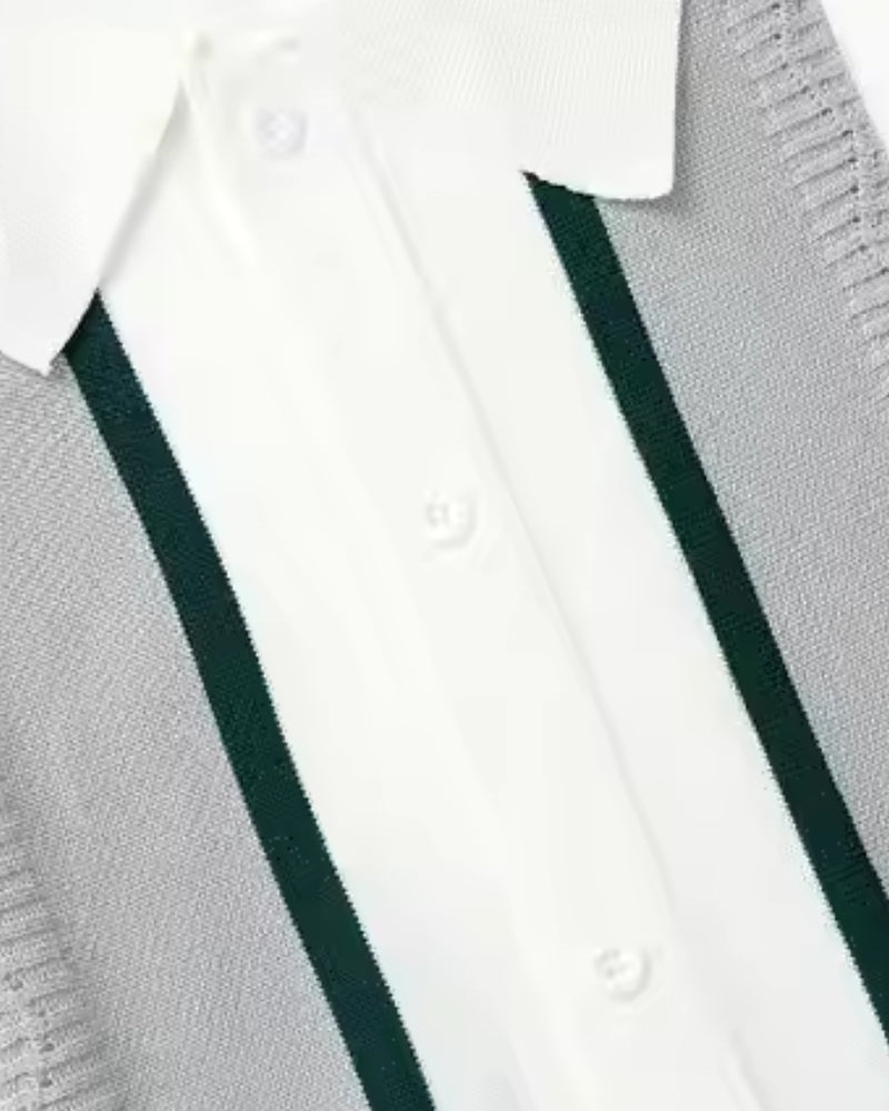 Additional view 05 of Men's Knit Polo Knit in the colour shown — Ardovena Otranto