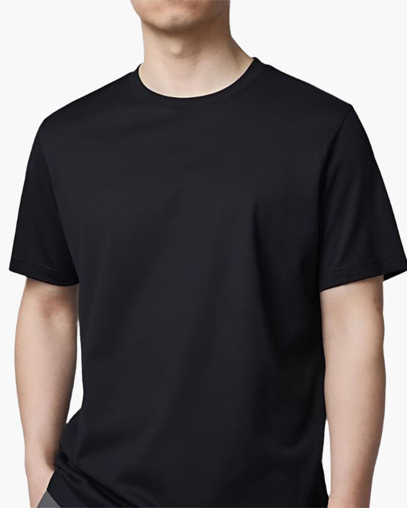 Back view of Men's Solid T-shirt in an available colour — Ardovena Otranto