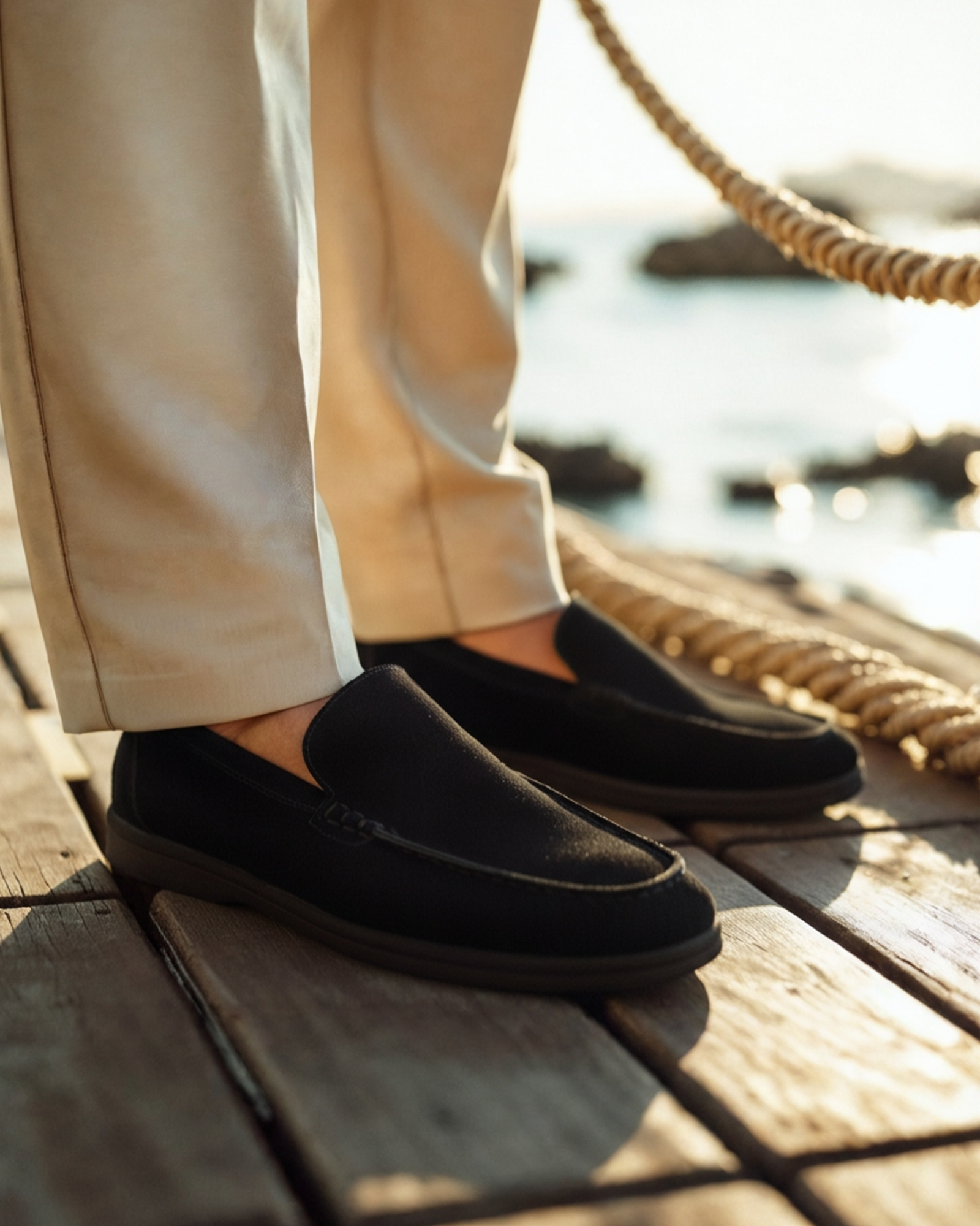 Additional view 10 of Men's Suede Suede Loafers in an available colour — Ardovena Otranto