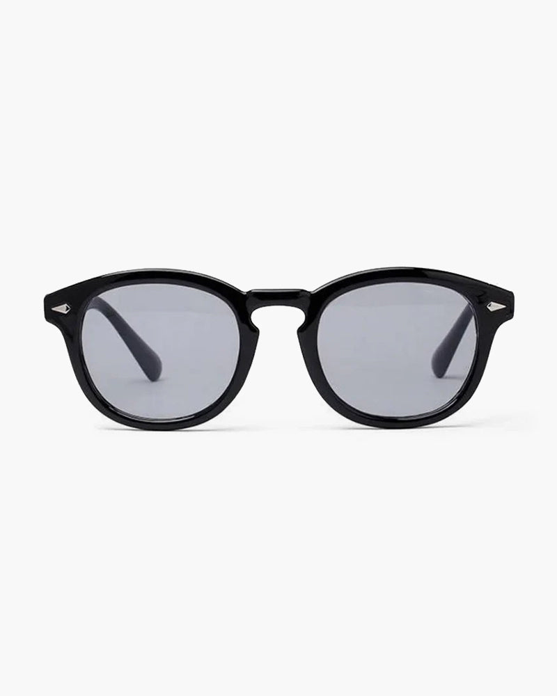 Close-up of material and construction details on men's Tinted Glasses — Ardovena Otranto