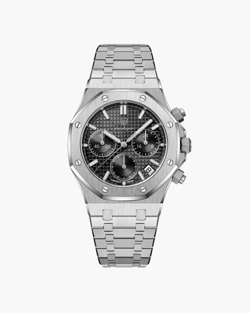 Back view of Men's Chronograph Watch in an available colour — Ardovena Positano