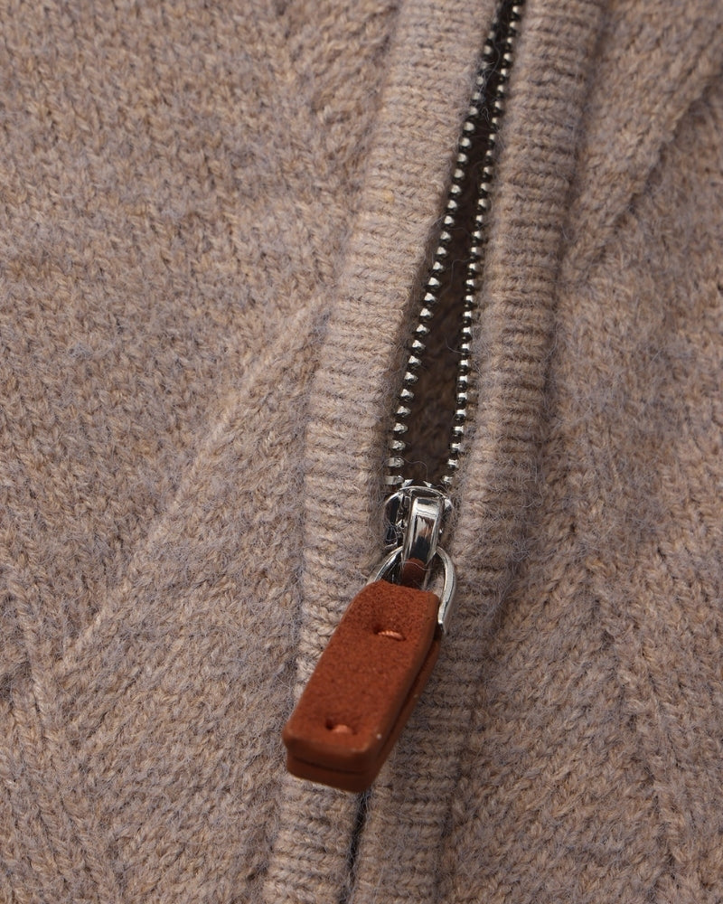 Additional view 05 of Men's Knit Diamond Knit Cardigan in an available colour — Ardovena Positano