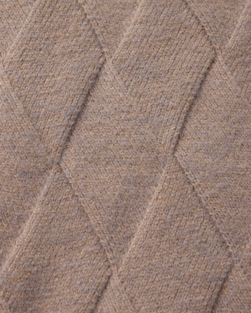 Additional view 10 of Men's Knit Diamond Knit Cardigan in an available colour — Ardovena Positano