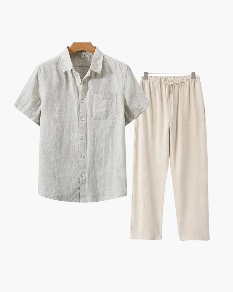 Men's Linen Linen Set in the colour shown — Ardovena Positano, main product view