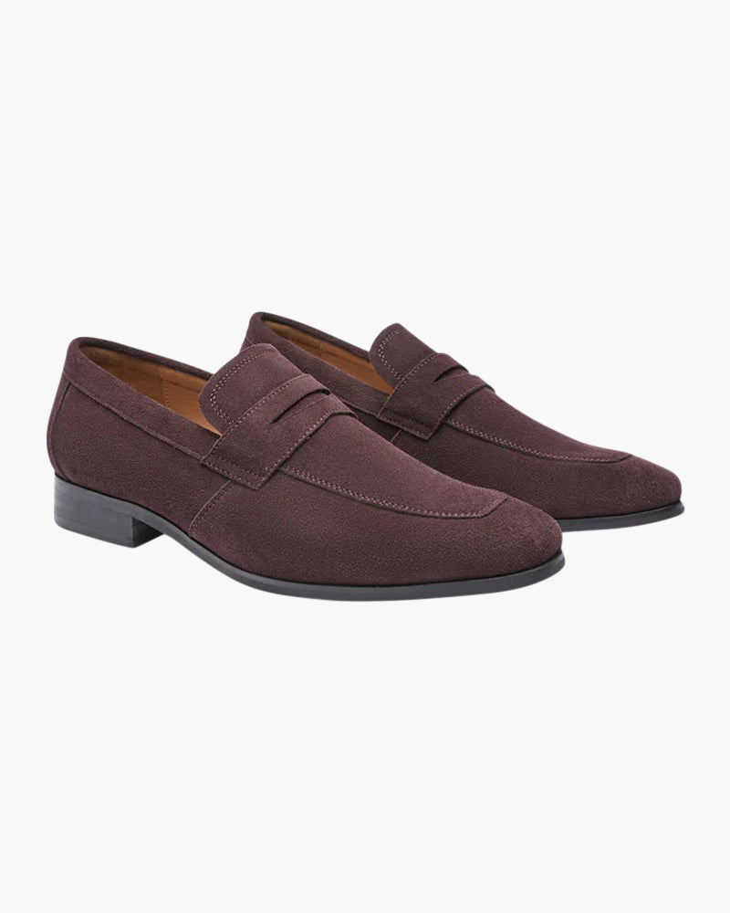 Additional view 04 of Men's Suede Suede Penny Loafers in an available colour — Ardovena Positano
