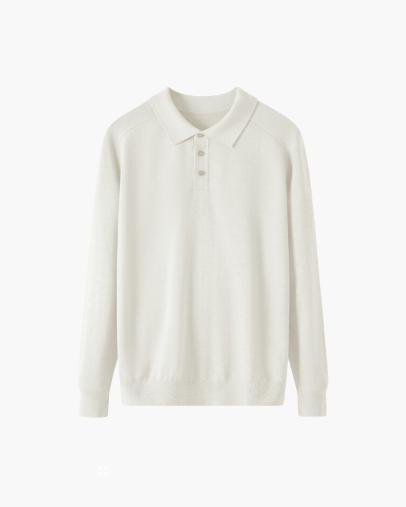 Additional view 08 of Men's Knit Wool Polo in an available colour — Ardovena Positano