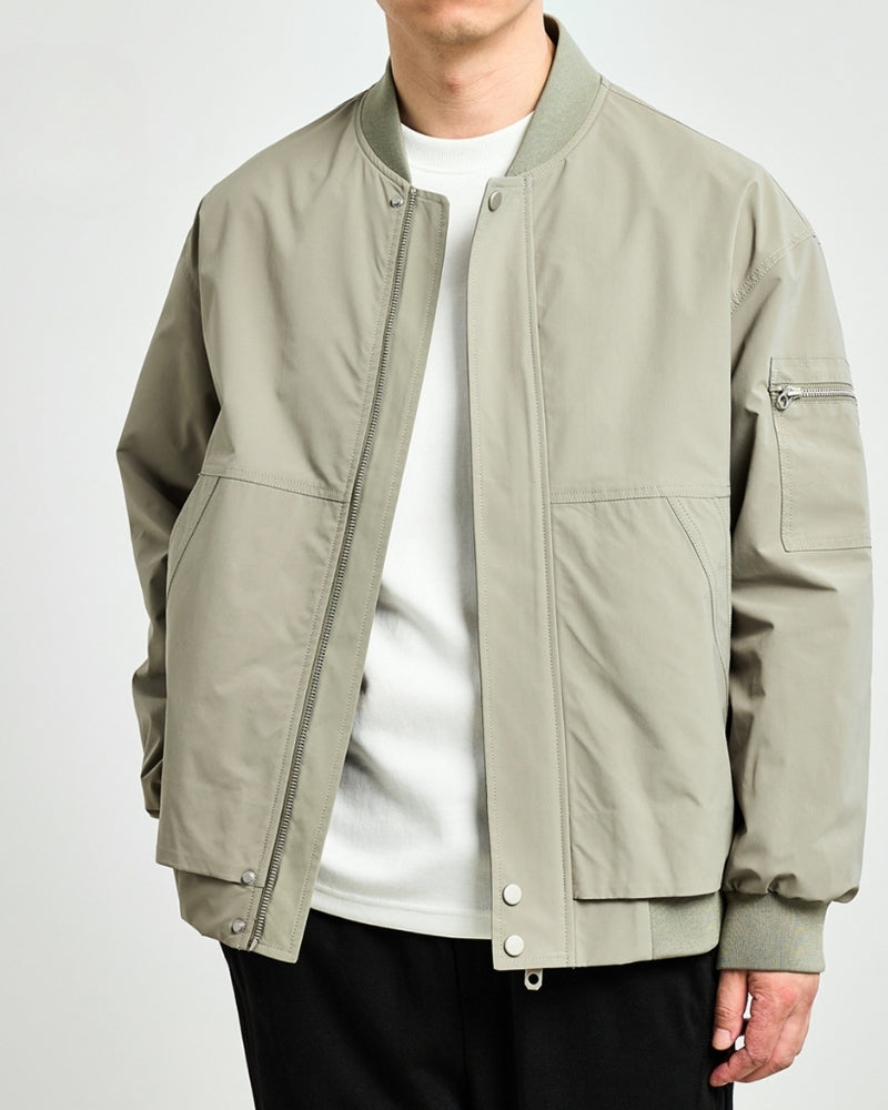 Back view of Men's Bomber Jacket in an available colour — Ardovena Ravenna