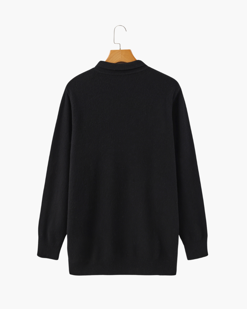 Additional view 07 of Men's Knit Cashmere Polo in an available colour — Ardovena Ravenna