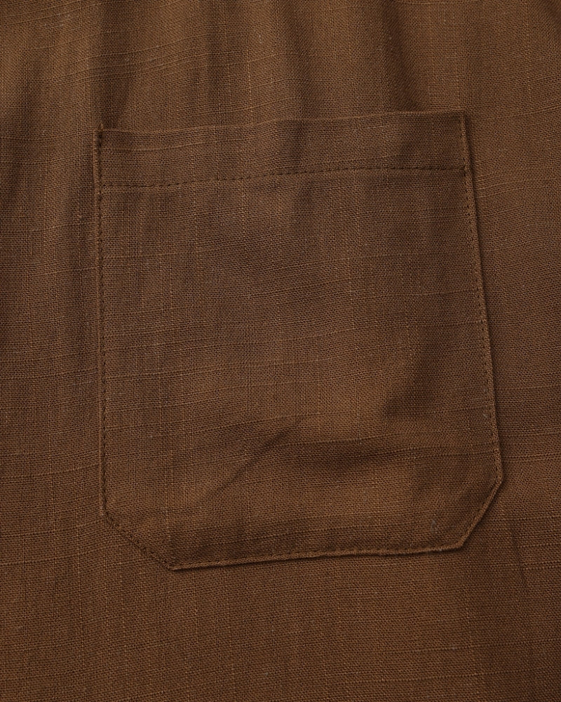 Additional view 08 of Men's Cotton Cotton Mandarin Shirt in an available colour — Ardovena Ravenna