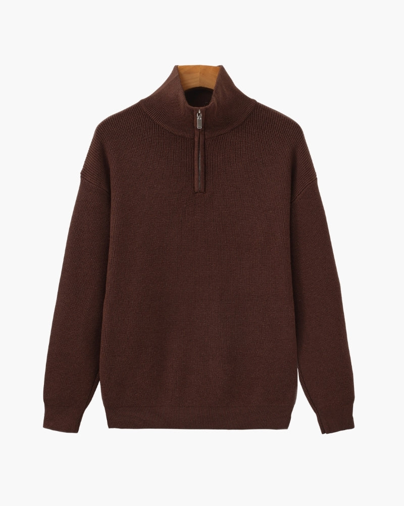 Additional view 11 of Men's Knit Half-zip Knit Pullover in an available colour — Ardovena Ravenna