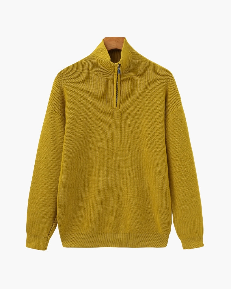 Additional view 43 of Men's Knit Half-zip Knit Pullover in an available colour — Ardovena Ravenna