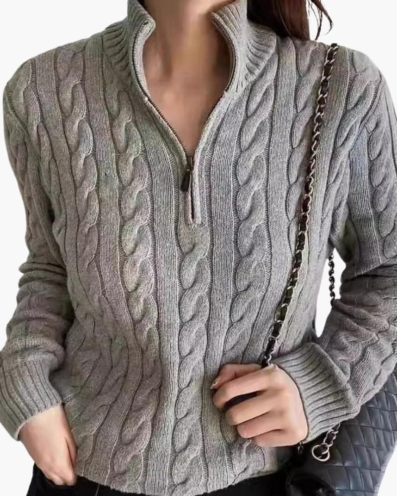 Women's Knit Half-zip Sweater in an available colour — Ardovena Ravenna, main product view