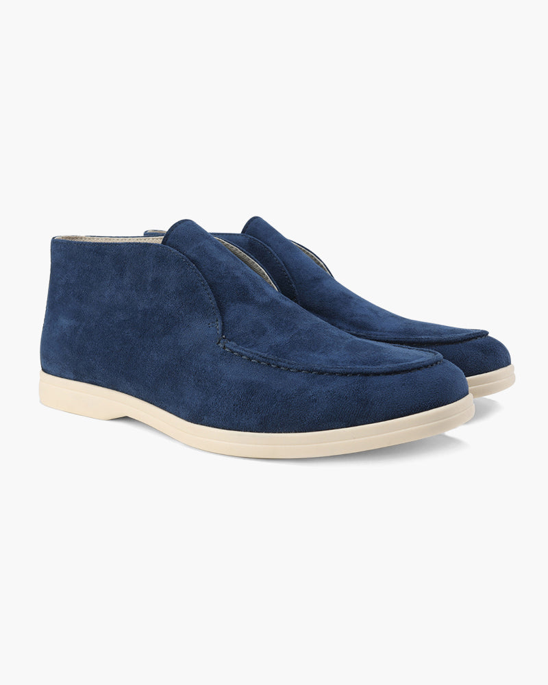 Back view of Men's Suede Suede Loafers in an available colour — Ardovena Ravenna