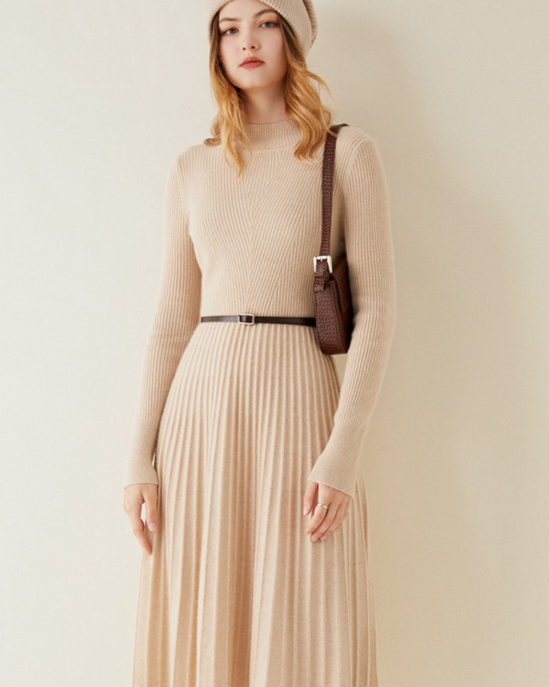 Women's Knit Cashmere Flare Dress in an available colour — Ardovena Sintra, main product view