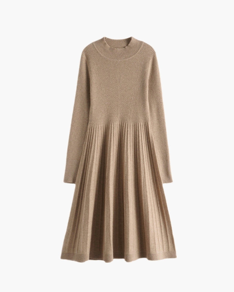 Additional view 04 of Women's Knit Cashmere Flare Dress in an available colour — Ardovena Sintra