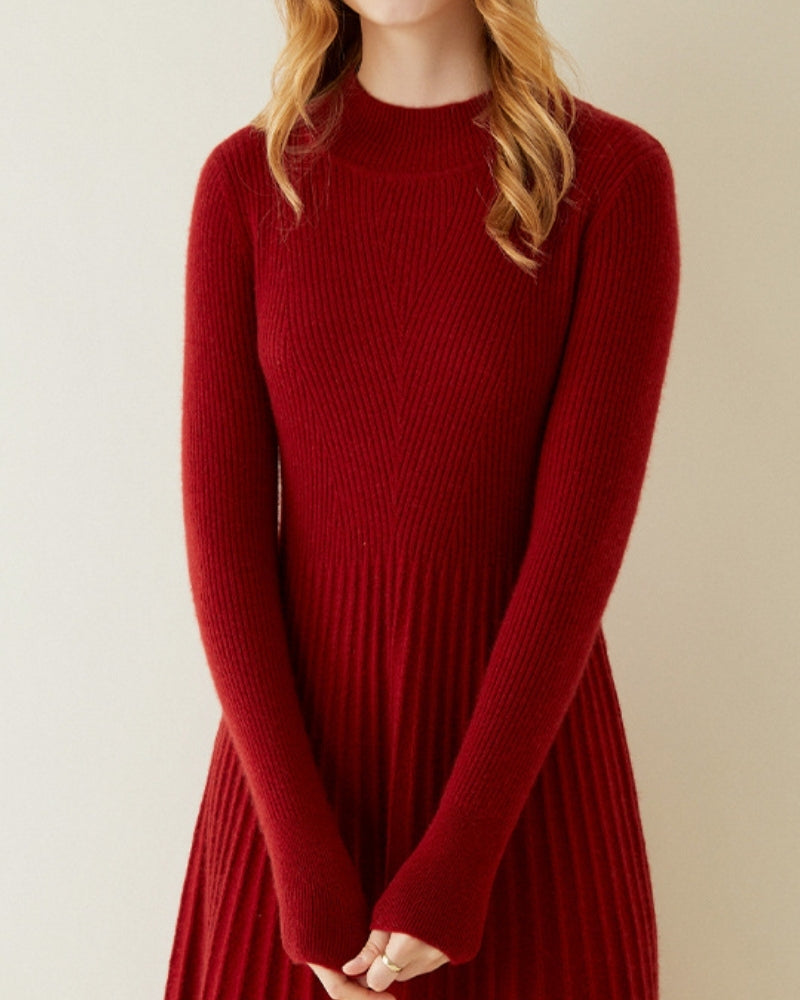 Additional view 08 of Women's Knit Cashmere Flare Dress in an available colour — Ardovena Sintra