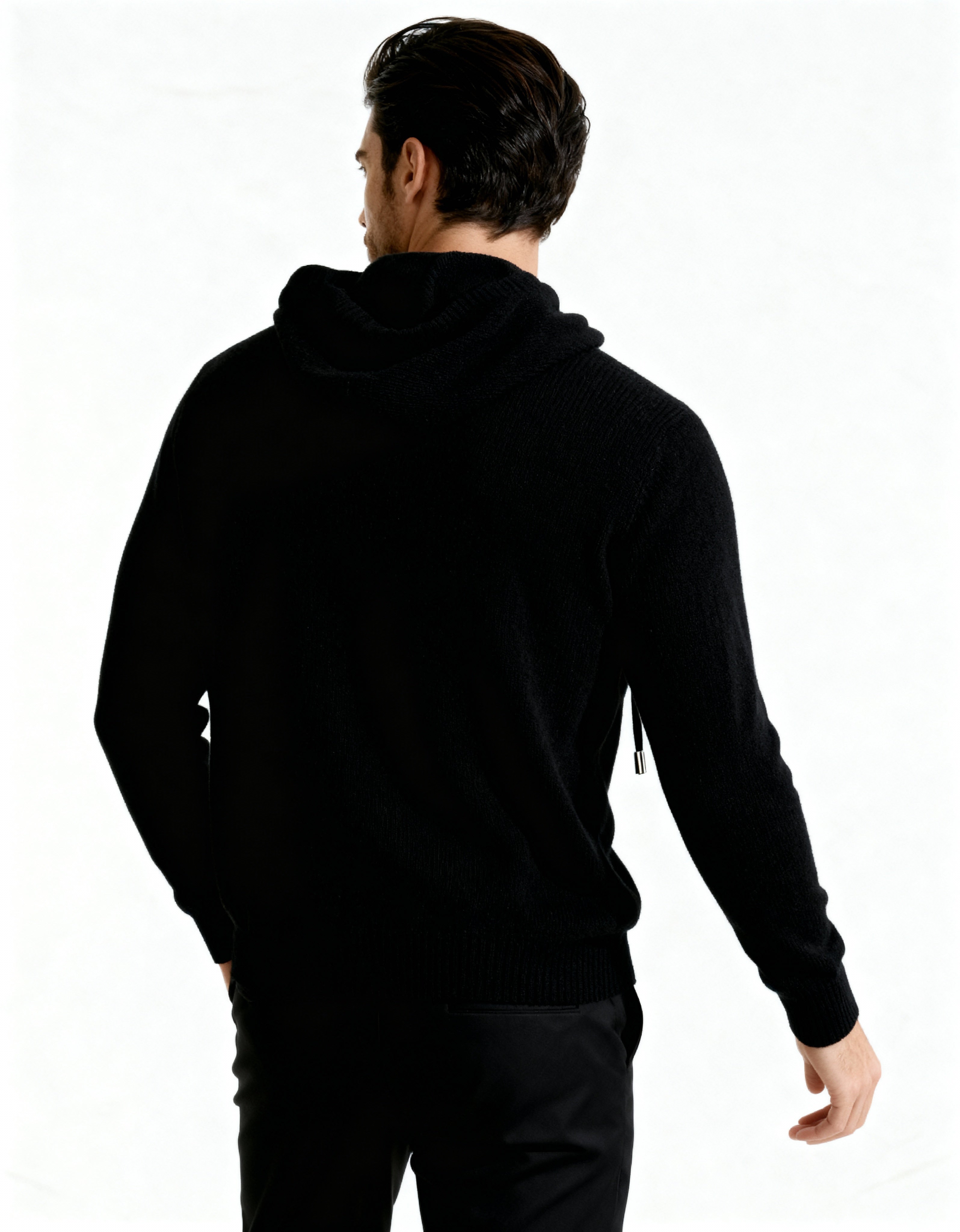 Additional view 06 of Men's Knit Cashmere Hoodie in an available colour — Ardovena Sintra