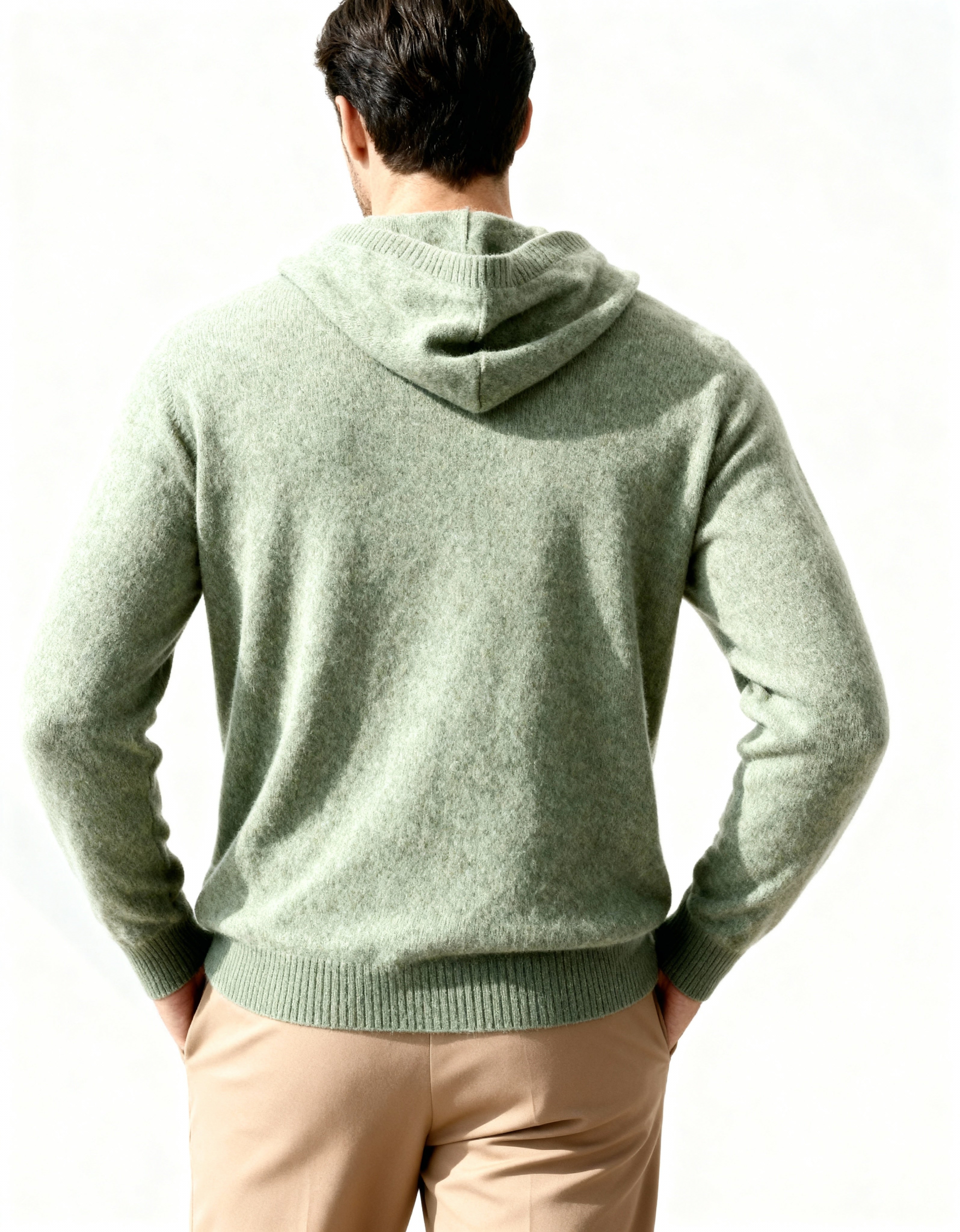 Additional view 14 of Men's Knit Cashmere Hoodie in an available colour — Ardovena Sintra