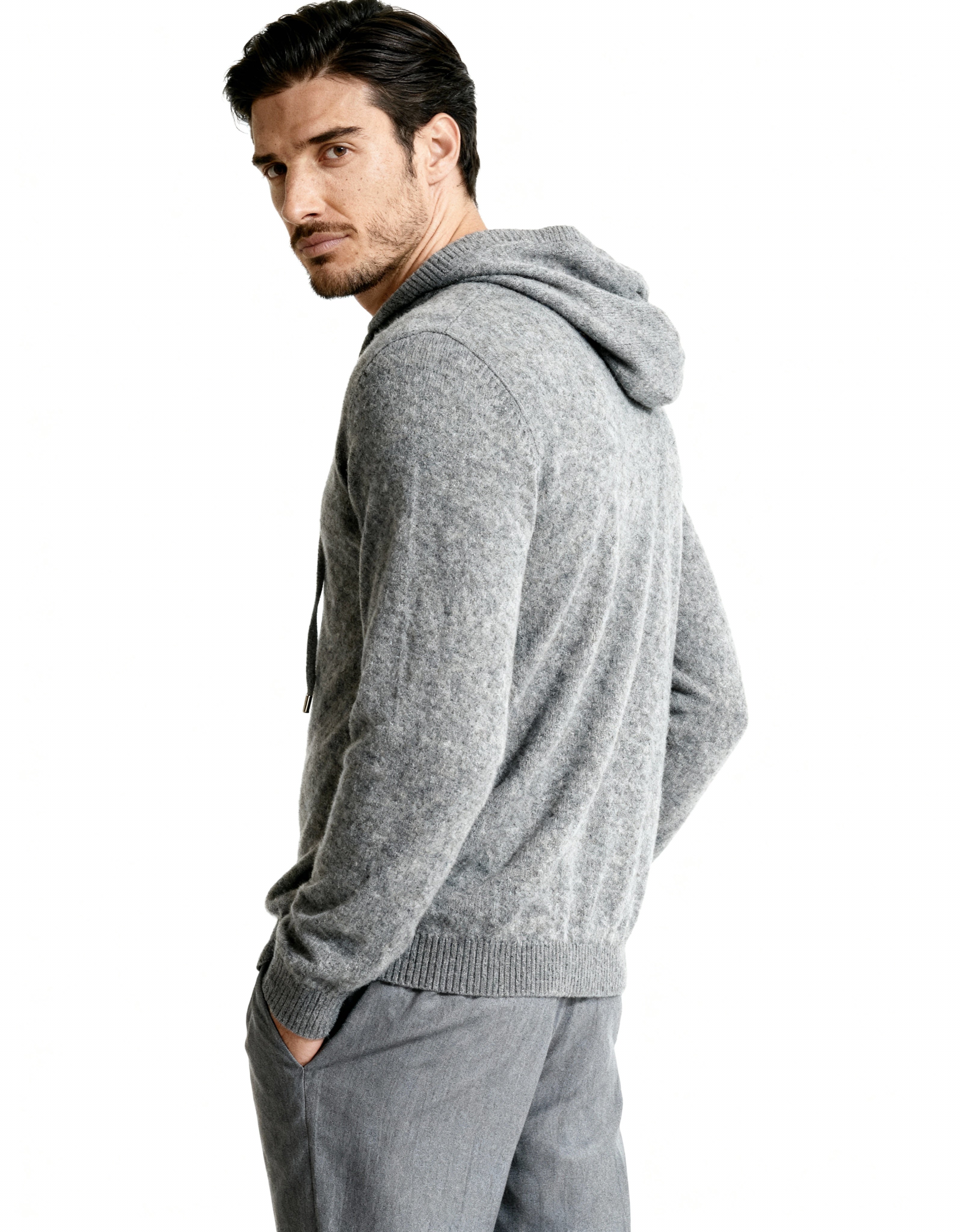 Additional view 16 of Men's Knit Cashmere Hoodie in an available colour — Ardovena Sintra