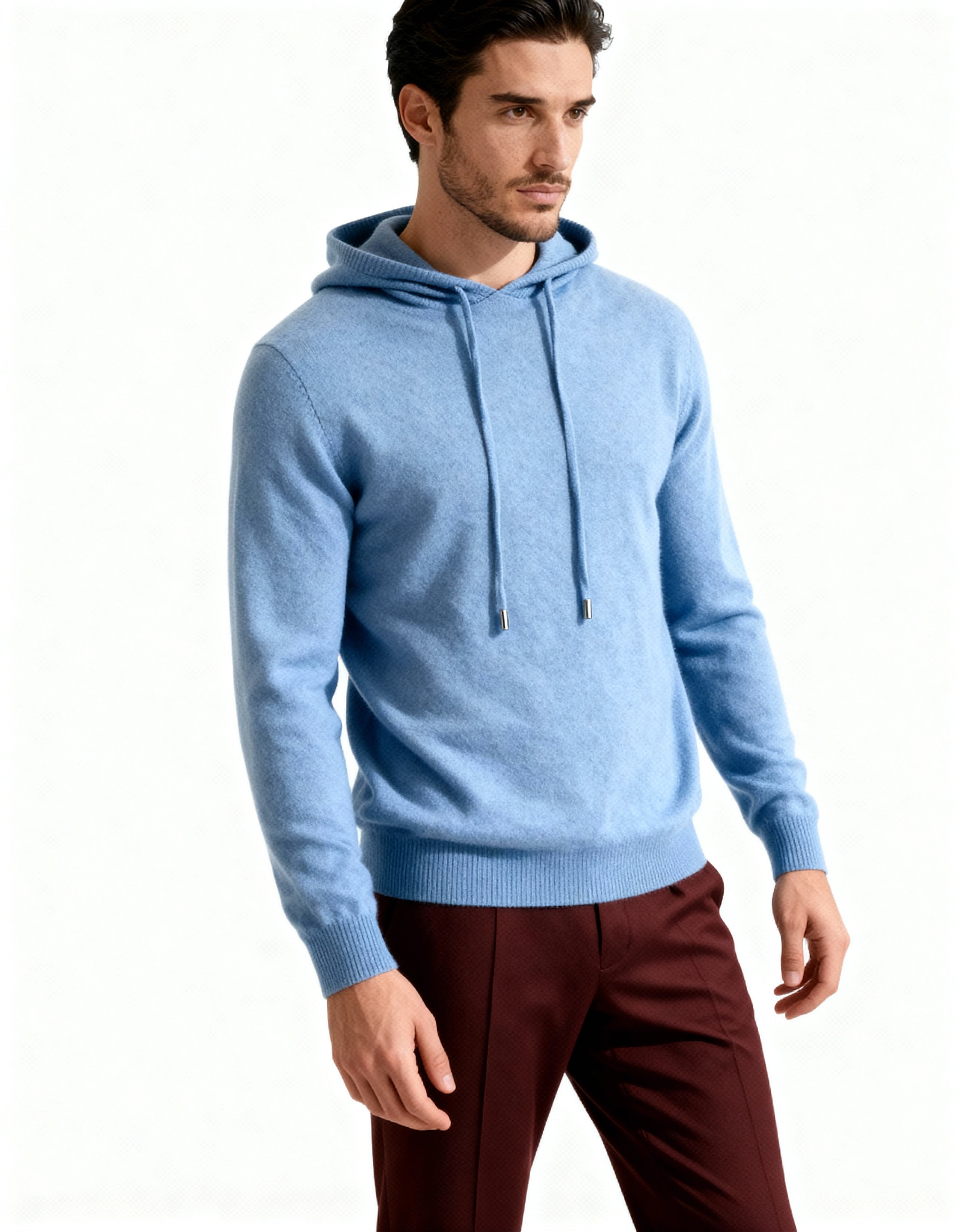 Additional view 17 of Men's Knit Cashmere Hoodie in an available colour — Ardovena Sintra