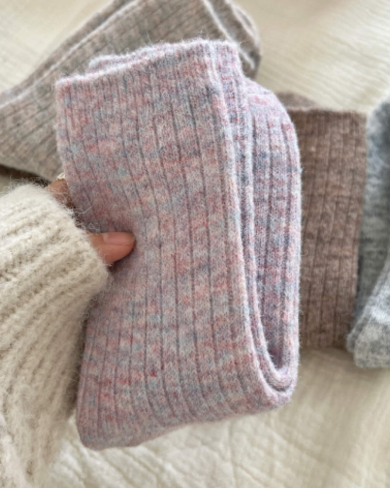 Back view of Women's Knit Knit Socks in an available colour — Ardovena Sintra