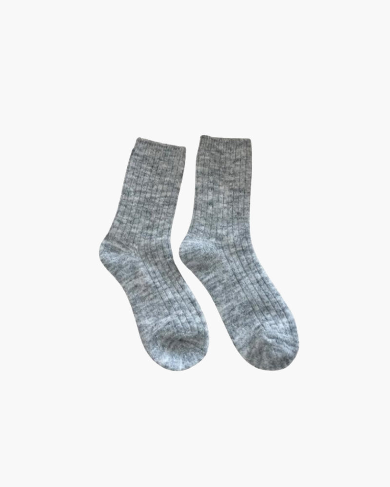 Close-up of material and construction details on women's Knit Socks — Ardovena Sintra