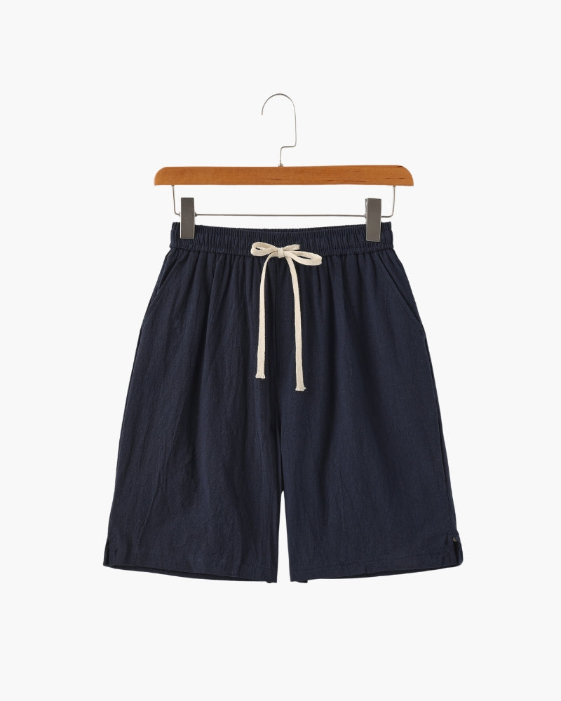 Close-up of material and construction details on men's Shorts — Ardovena Sintra