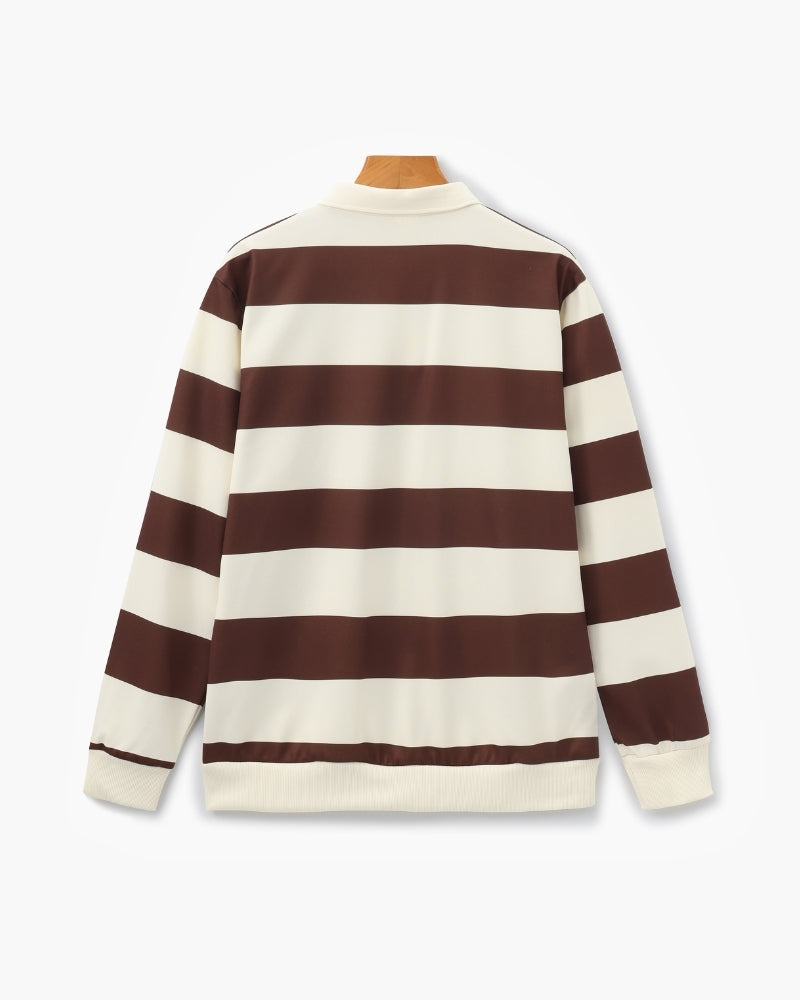 Additional view 05 of Men's Striped Rugby Polo in an available colour — Ardovena Sintra