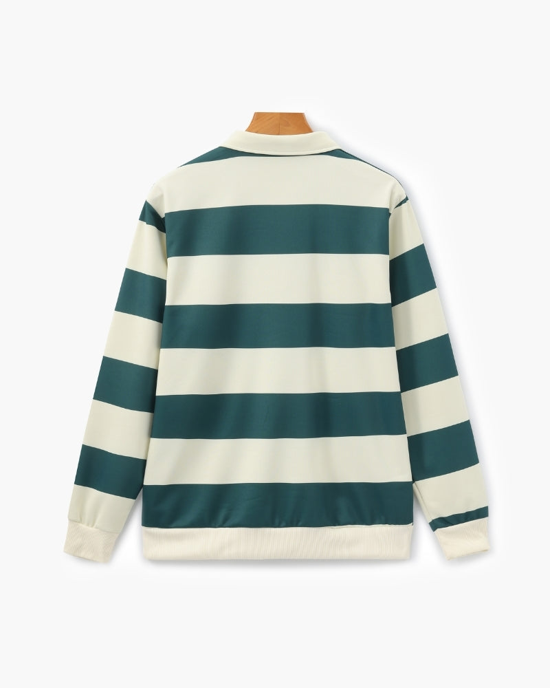 Additional view 14 of Men's Striped Rugby Polo in an available colour — Ardovena Sintra