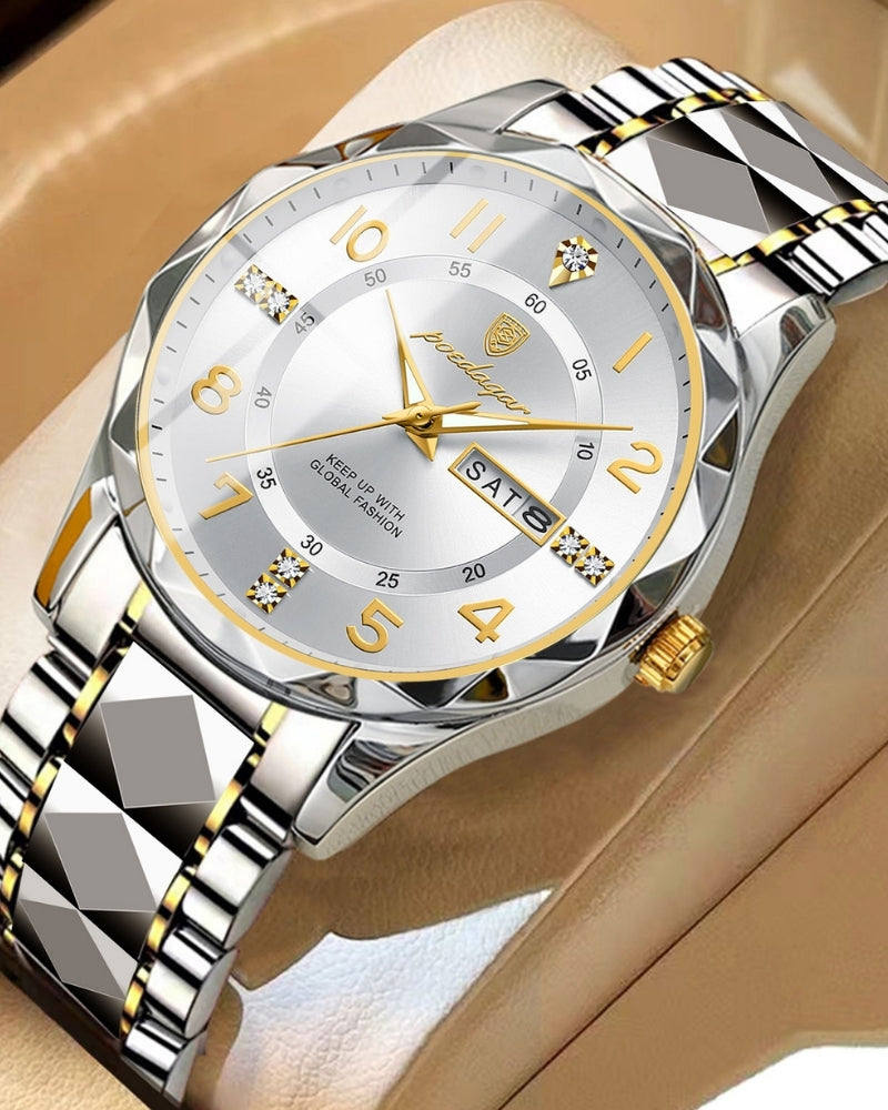 Additional view 04 of Men's Two-Tone Steel Watch in Gold — Ardovena Sintra