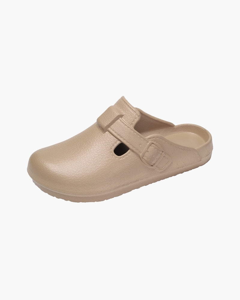 Back view of Men's Buckle Clogs in an available colour — Ardovena Split