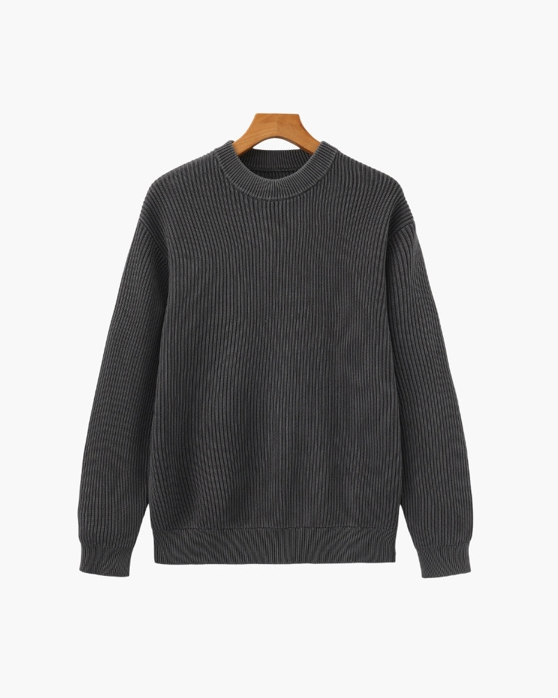 Additional view 07 of Men's Knit Rib-Knit Crewneck in an available colour — Ardovena Split