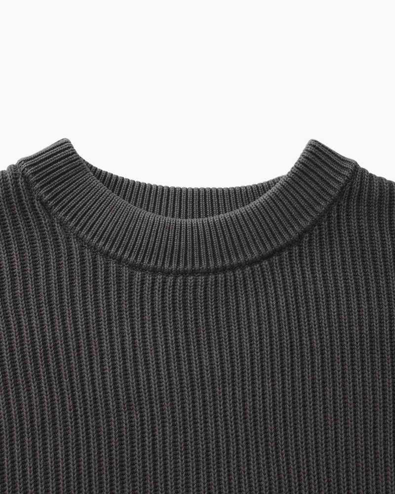 Additional view 09 of Men's Knit Rib-Knit Crewneck in an available colour — Ardovena Split