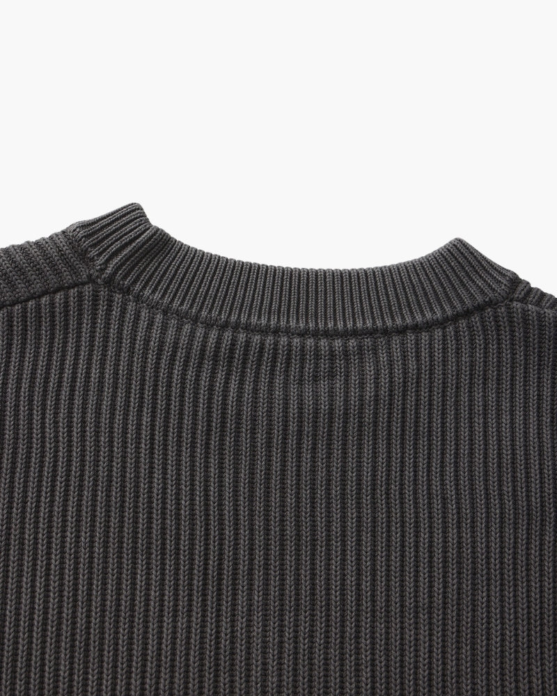 Additional view 10 of Men's Knit Rib-Knit Crewneck in an available colour — Ardovena Split