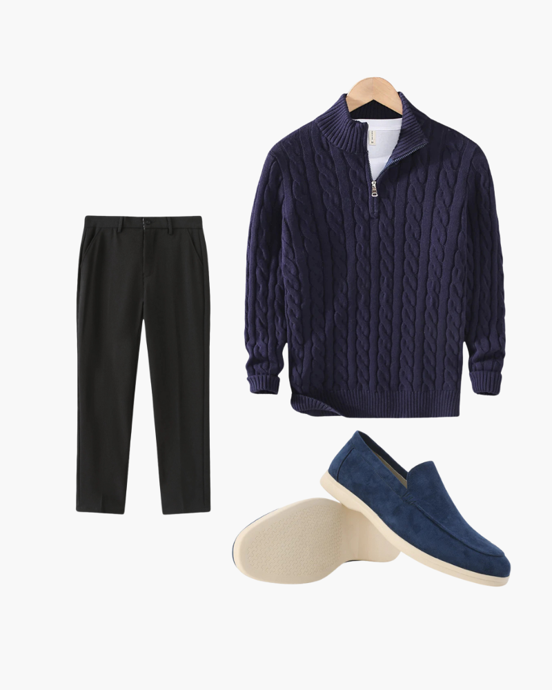 Men's Winter Set in Black — Ardovena Split, main product view