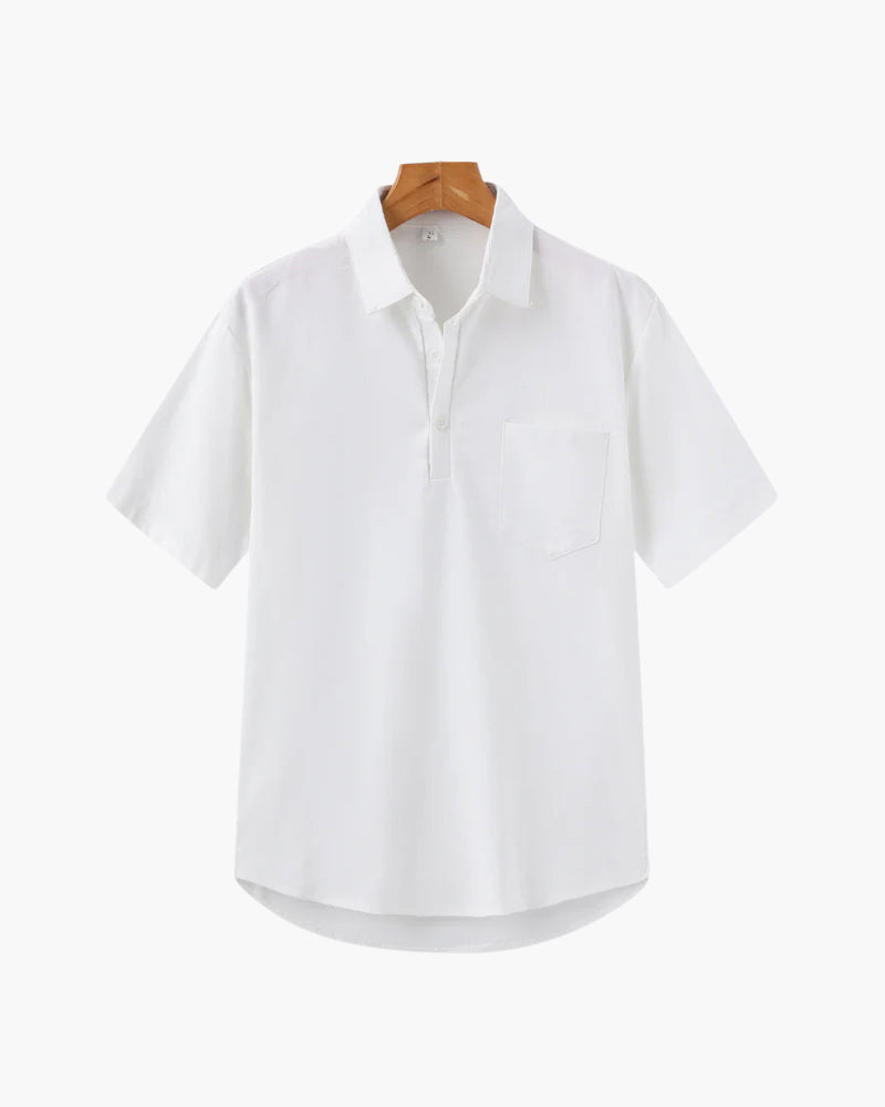 Additional view 07 of Men's Linen Linen Polo in an available colour — Ardovena Tavira